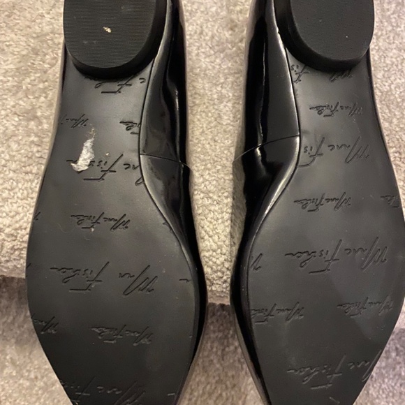 Marc Fisher Black Patent Anson Pointy Toe Ballet Flats New SIZE 7 - Picture 3 of 4